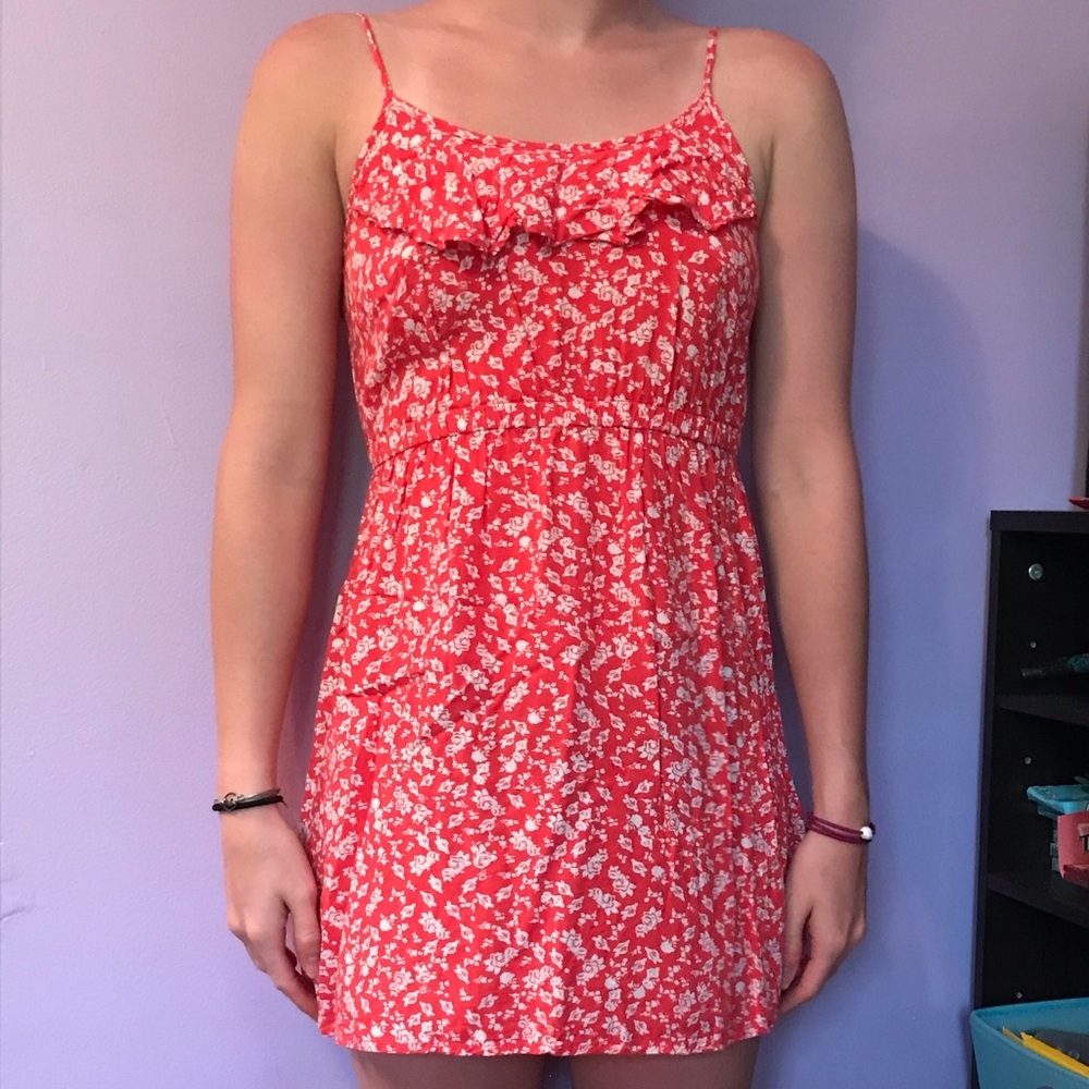 Pink flower dress